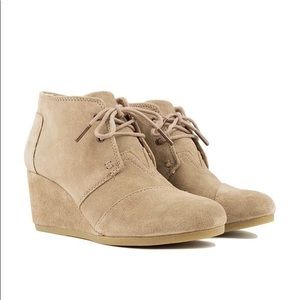 Toms Desert Wedge Taupe [W 9.5]